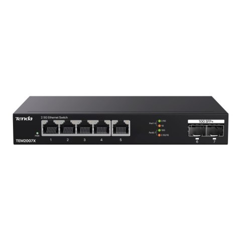 Tenda Switch niezarządzalny Tenda TEM2007X 5x2,5GbE 2x10G SFP+