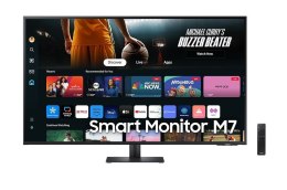 Samsung Monitor 43 cale SMART M70D VA 3840x2160 UHD 16:9 2xHDMI 3xUSB 2.0 1xUSB-C (65W) 4ms 60Hz WiFi/BT głośniki płaski 2Yd2d