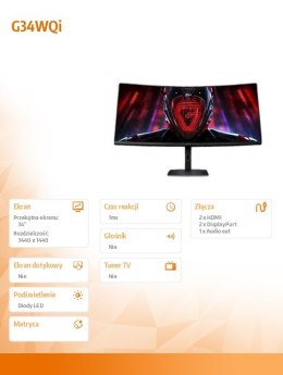 XIAOMI Monitor Gaming Curved G34WQi EU