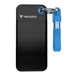 Verbatim Dysk SSD zewnętrzny Verbatim Pocket SSD 1TB USB-C 3.2 Gen 2 czarny/niebieski