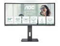 AOC Monitor CU34P3CV 34 cale 100Hz Curved VA HDMI DP RJ45 USB-C