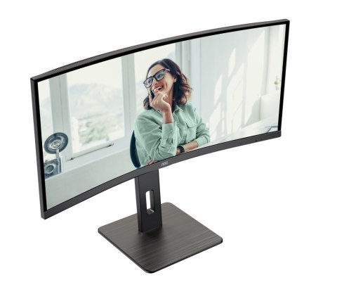 AOC Monitor CU34P3CV 34 cale 100Hz Curved VA HDMI DP RJ45 USB-C