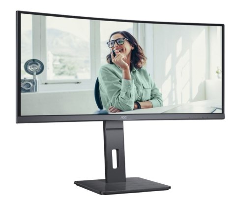 AOC Monitor CU34P3CV 34 cale 100Hz Curved VA HDMI DP RJ45 USB-C