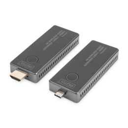 Digitus Przedłużacz/Extender DIGITUS USB-C - HDMI bezprzewodowy 30m UHD 4K30Hz audio (zestaw)