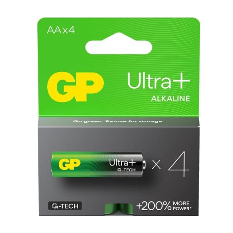 GP Recyko Bateria alkaliczna AA/LR6 GP ReCyko Ultra+ Alkaline G-TECH - 4 sztuki