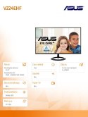 Asus Monitor 24 cale VZ24EHF IPS FHD 100Hz HDMI