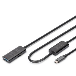 Digitus Kabel przedłużający aktywny DIGITUS DA-73111, USB 3.2 Gen1, 5Gbps, USB-C - USB-A, 10m