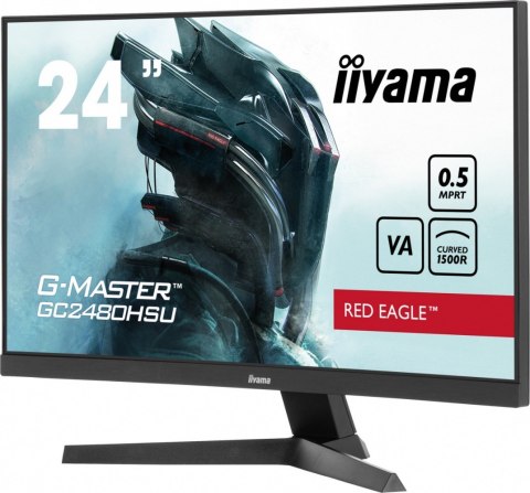IIYAMA Monitor 24 cale GC2480HSU-B1,VA,180HZ,1500R,USBx2,0,5ms,300cd