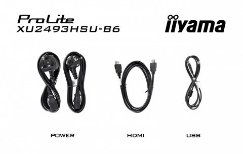 IIYAMA Monitor 24 cale XU2493HSU-B7,IPS.HDMI.DP.2x2W.USBx2,300cd