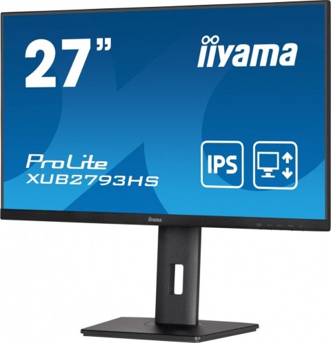 IIYAMA Monitor 27 cali XUB2793HS-B7,IPS,FHD,HDMI,DP,2x2W,300cd