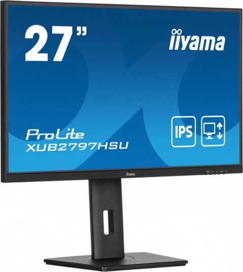 IIYAMA Monitor 27 cali XUB2797HSU-B2 IPS,FHD,HAS,300cd,(5y)