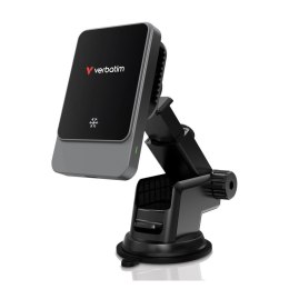 Verbatim Ładowarka samochodowa magnetyczna bezprzewodowa Charge 'n' Drive Verbatim 15W/7,5W Qi RGB