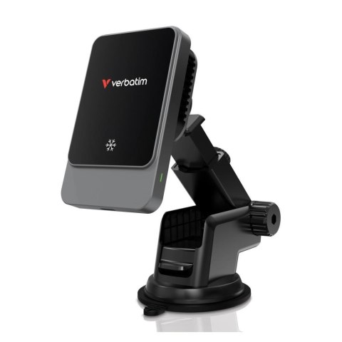 Verbatim Ładowarka samochodowa magnetyczna bezprzewodowa Charge 'n' Drive Verbatim 15W/7,5W Qi RGB