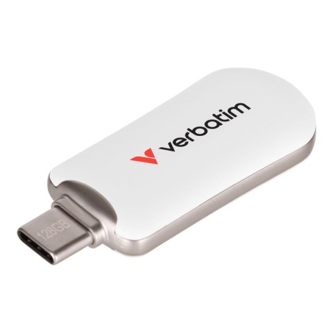 Verbatim Pendrive Verbatim Plectra 128GB USB-C 3.0 White