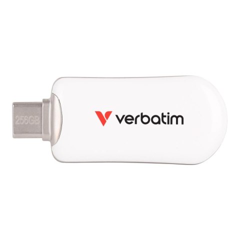 Verbatim Pendrive Verbatim Plectra 256GB USB-C 3.0 White