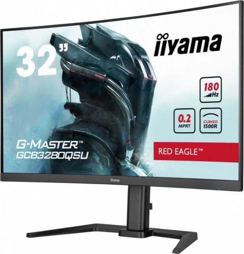 IIYAMA Monitor 32 cale GCB3280QSU-B2,VA,QHD,180Hz,1500R,0.2ms,4xUSB,350cd