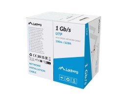 LANBERG Kabel UTP Lanberg 1Gb/s 100m drut CCA