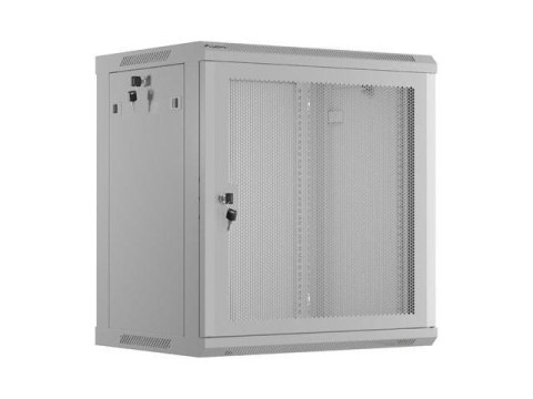 LANBERG Szafa instalacyjna Rack wisząca 19" 12U 600x450 szara drzwi perforowane Lanberg (flat pack)
