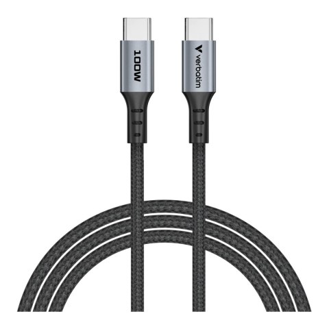 Verbatim Kabel Verbatim USB-C(M) - USB-C(M) 1,2m, 100W, PD, czarny
