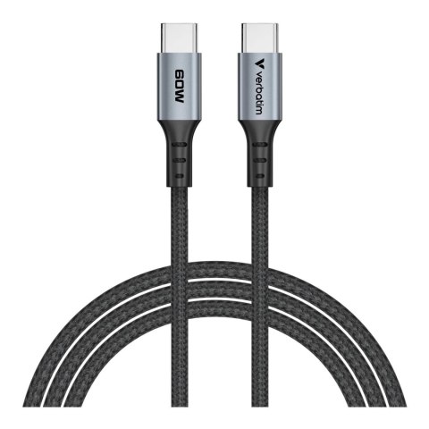 Verbatim Kabel Verbatim USB-C(M) - USB-C(M) 1,2m, 60W, PD, czarny