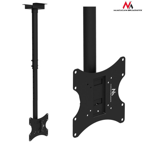 Maclean Uchwyt do telewizora sufitowy Maclean MC-580 23-42" 50kg czarny max VESA 200x200