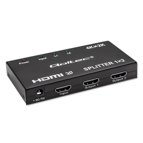 Qoltec Rozdzielacz aktywny Qoltec Splitter 2 x HDMI 4K x 2K | 3.4Gb/s