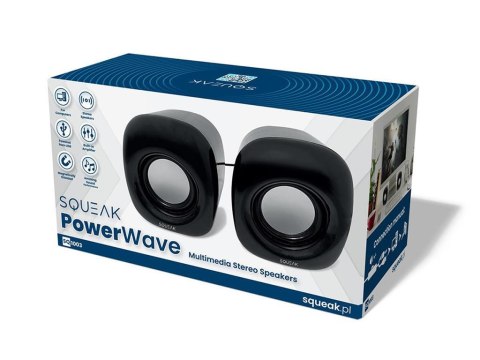 Squeak Głośniki komputerowe SQUEAK PowerWave SQ1003 stereofoniczne