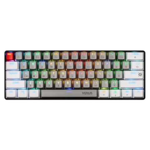 Defender Klawiatura bezprzewodowa Defender VENUS GK-415 mechaniczna bluetooth + 2.4 GHz + kabel Gaming RGB outemu red