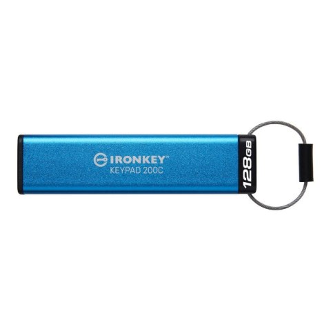 Kingston Pendrive Kingston IronKey Keypad 200C 128GB USB 3.2 Gen 1 Type-C