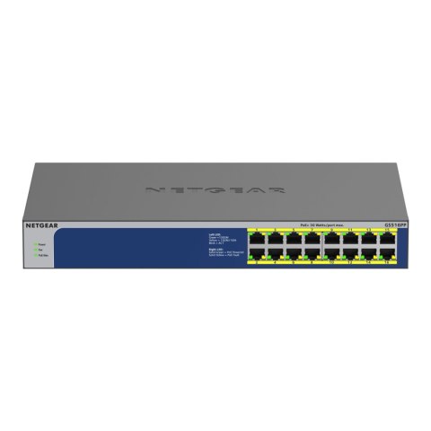 Netgear Switch niezarządzalny Netgear GS516PP 16x 10M/100M/1G PoE+ 260W