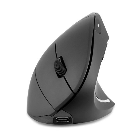 Perixx Mysz bezprzewodowa Perixx PERIMICE-713R optyczna wertykalna pionowa czarna akumulator indukcja