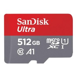 Sandisk Karta pamięci microSDXC SanDisk Ultra 512GB 150MB/s UHS-I A1 U1 C10 + adapter