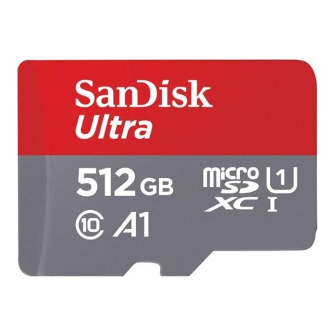 Sandisk Karta pamięci microSDXC SanDisk Ultra 512GB 150MB/s UHS-I A1 U1 C10 + adapter