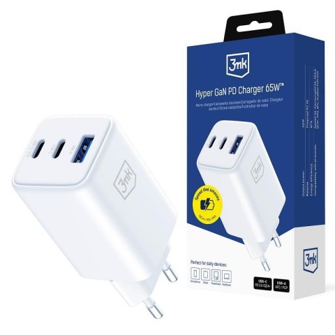 3mk Protection Ładowarka sieciowa 3mk Hyper GaN PD Charger 65W USB-C USB-A
