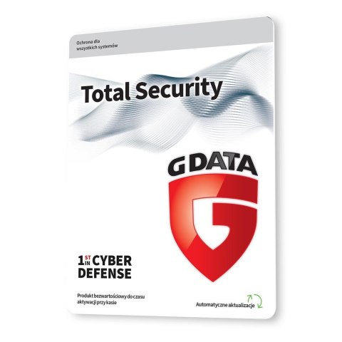 G Data Oprogramowanie G DATA Total Security 1PC 2lata karta-klucz
