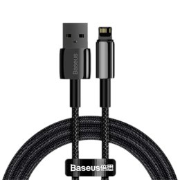 Baseus Kabel Baseus Tungsten Gold USB-A - Lightning 1m czarny