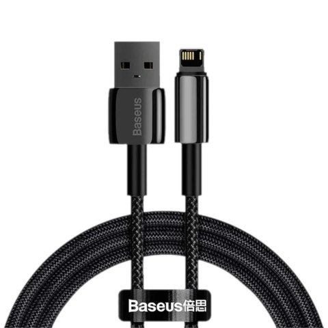 Baseus Kabel Baseus Tungsten Gold USB-A - Lightning 2m czarny