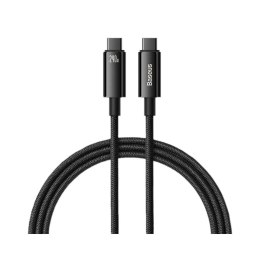 Baseus Kabel przewód USB-C PD 3.1 E-Marker 1m Baseus Tungsten Gold CAWJ040001 z obsługą szybkiego ładowania 240W