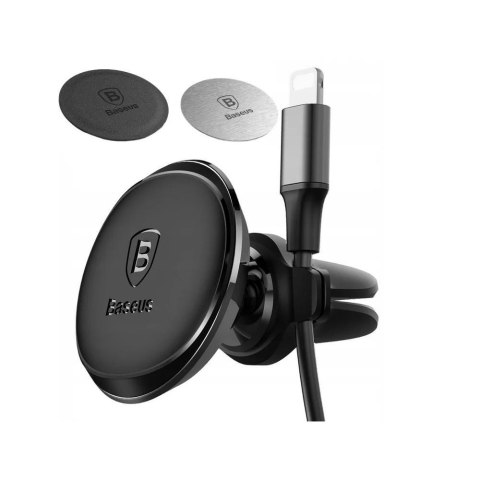 Baseus Uchwyt magnetyczny samochodowy na telefon do kratki Baseus C40141201113-00 czarny