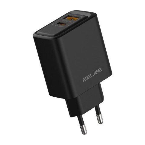 Beline Ładowarka sieciowa Beline 45W 1xUSB-C + 1xUSB GaN PD 3.0 QC 3.0 bez kabla - czarna