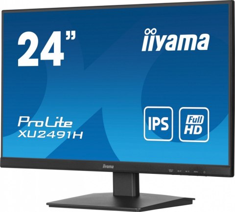 IIYAMA Monitor 24 cale XU2491H-B1 IPS, HDMI, DP, 0,5ms, 300cd