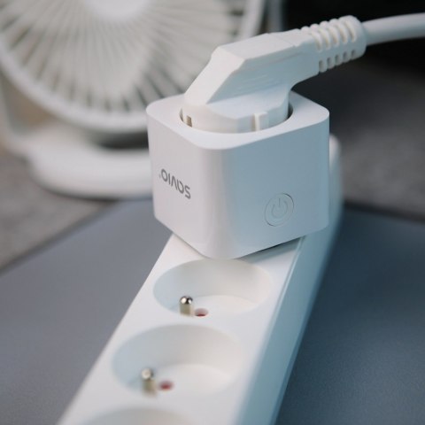 Savio Inteligentne gniazdko Wi-Fi 16A Pomiar zużycia energii, wielopak 3 szt., AS-01, białe