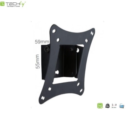 Techly Uchwyt ścienny LCD/LED Techly 13"-30", 15kg czarny, uchylny