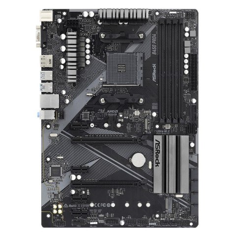 ASRock Płyta ASRock B450 Pro4 R2.0 /AMD B450/DDR4/SATA3/M.2/USB3.0/PCIe3.0/AM4/ATX