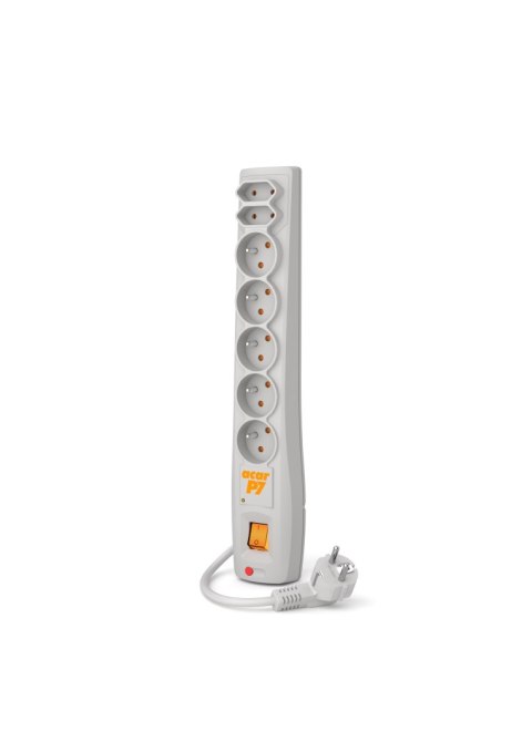 Acar Listwa przeciwprzepięciowa Acar P7 5,0m 7 gniazd szara
