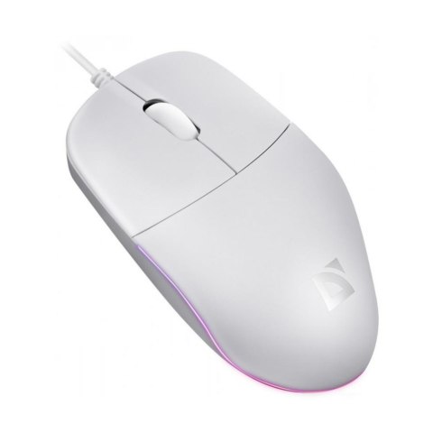 Defender Mysz przewodowa Defender AZORA MB-241 OPTICAL 1200dpi 3P biała kabel 1.8 m