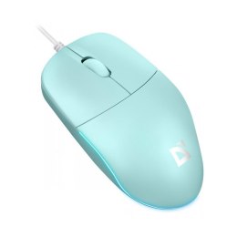 Defender Mysz przewodowa Defender AZORA MB-241 OPTICAL 1200dpi 3P turkus kabel 1.8 m
