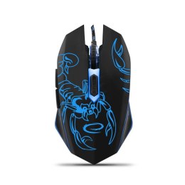 ESPERANZA Mysz przewodowa Esperanza MX203 Scorpio optyczna Gaming 6D USB czarno-niebieska