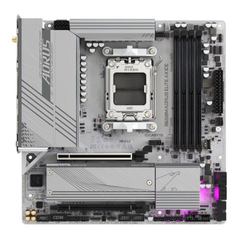 Gigabyte Płyta Gigabyte B650M A ELITE AX ICE /AMD B650/DDR5/SATA3/M.2/USB3.2/PCIe5.0/WiFi/BT/AM5/mATX