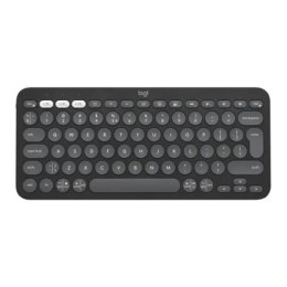 Logitech Klawiatura bezprzewodowa Logitech Pebble Keys 2 K380s grafitowa